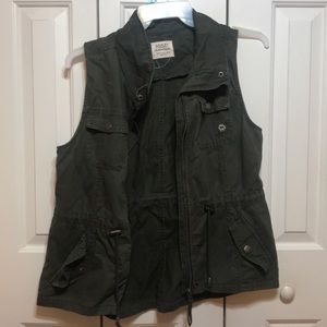 Embroidered Army Colored Vest